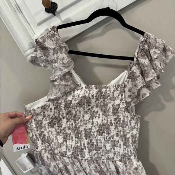 Arula 2XL Floral Tie Belt Romper - Picture 6 of 7